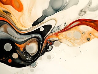Elegance in Motion: A Dance of White Swirls