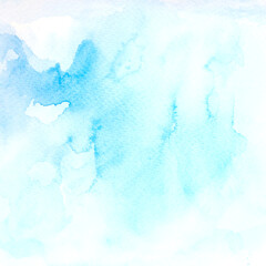 blue watercolor closeup.