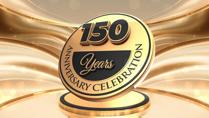 150th Anniversary backdrop, background 
