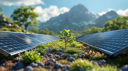 Experts in solar energy adjust control panels to maximize panel exposure to sunlight, exemplifying professional practice in renewable energy engineering