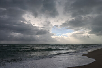 clouds over the sea