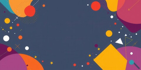 Dynamic and vibrant abstract vector background with colorful geometric shapes, illustration, design