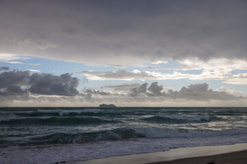 clouds over the sea