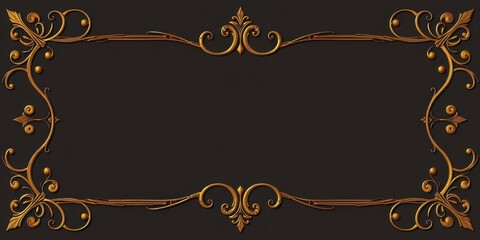 Intricate gold vintage scroll frames for elegant design, scroll, gold, decorative