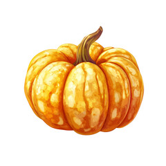 Vibrant Orange Pumpkin with Speckled Texture - Autumn Harvest Vegetable