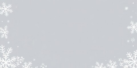 Fototapeta premium Snowflake border vector illustration for Christmas card design, card, festive, Christmas