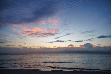 sunset over the sea