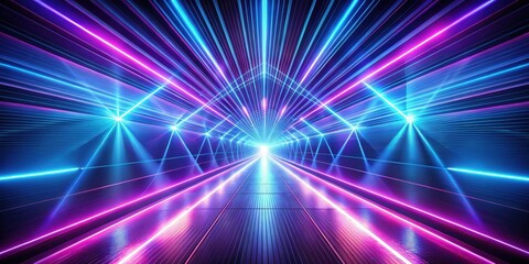 Blue and purple laser light tunnel background with alpha matte, blue, purple, laser, light, tunnel, background, abstract
