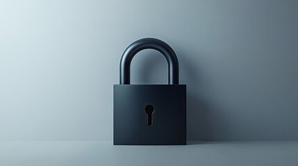 Fototapeta premium Padlock designed for home security and safeguarding valuables, presented against a crisp white backdrop