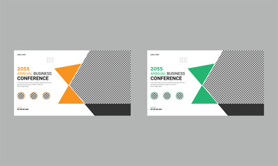 conference social media post web banner design.