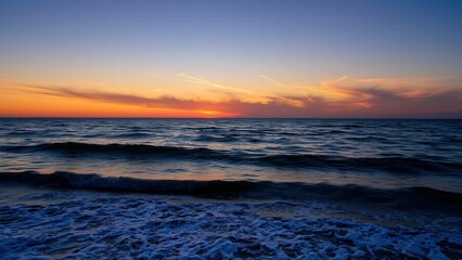 Soothing Sunset Over the Ocean: Perfect for Relaxation and Meditation