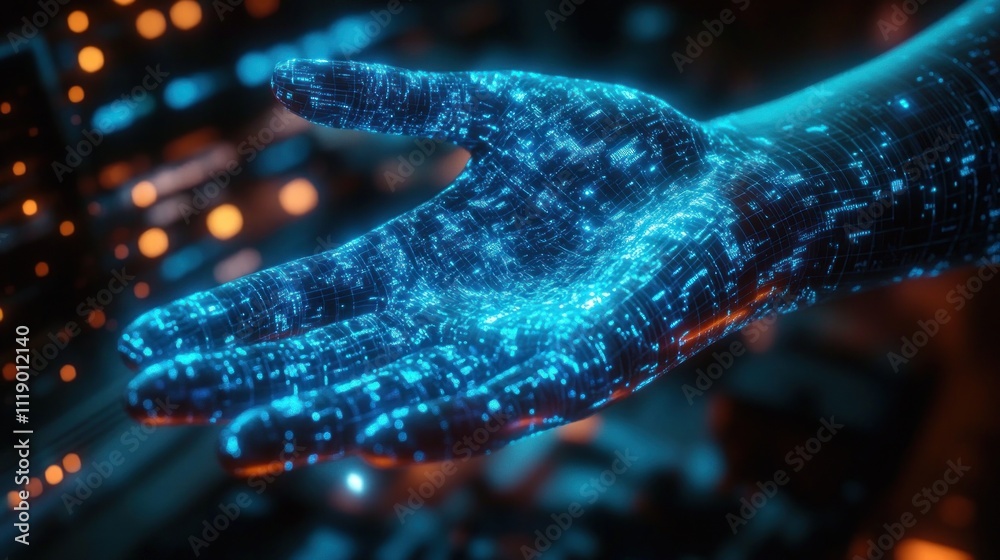 Poster Hacker Hand Cyber Attack Digital Screen Data Breach Vulnerability Intrusion Malicious Network Access