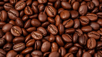 Fototapeta premium Rich, Aromatic Coffee Beans: Perfect for Coffee Lovers and Gourmet Brews