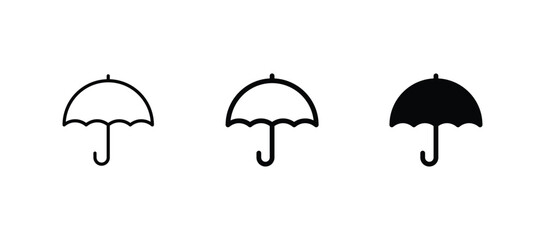 Fototapeta premium umbrella icon set vector