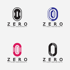 Letter O Or Number 0 Logo Icon Design