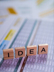 Business ideas development office workspace bright environment close-up viewpoint for innovation