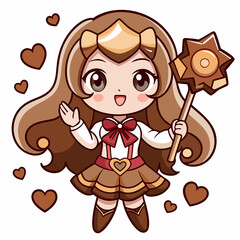 little girl with flower