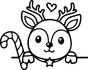 cute deer christmas