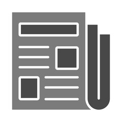 Fototapeta premium Newspaper Icon