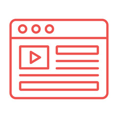 Video Content Icon