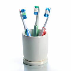 A single toothbrush with a sleek design, featuring soft bristles