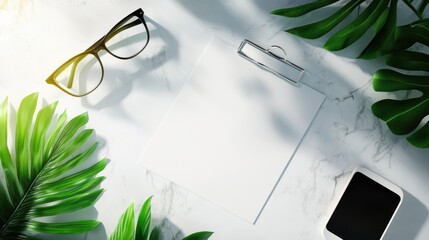 Workspace essentials greenery office supplies minimalist desk home office aesthetic productivity tips