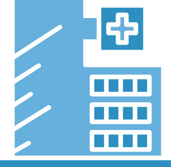 Obraz premium Hospital Building Icon Illustration
