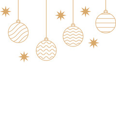 Fototapeta premium Christmas Ball Header