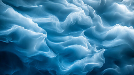 Obraz premium Abstract Blue Cloud Swirls: Mesospheric Particle Patterns