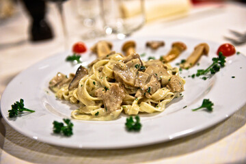 pasta with mushrooms