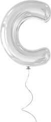 Balloon Silver Letter C