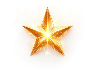 Obraz premium Golden Star Sparkle