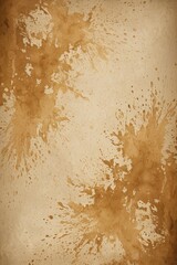 there is a brown stain on the ground of a coffee stain