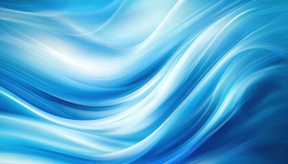 Abstract blue waves: serene flowing background with smooth gradient