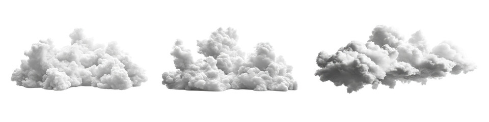 PNG Cloud sky set on transparent background