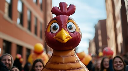 Giant Inflatable Rooster Parade Fun Festive Celebration