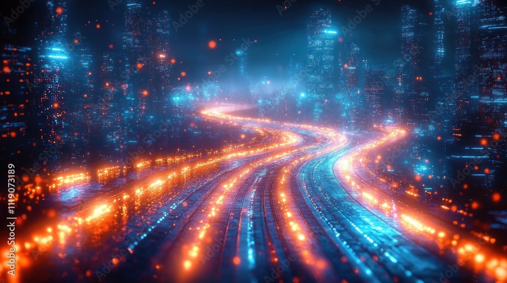 Poster digital transformation roadmap key milestones objectives integrating technology traditional business