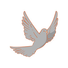 Obraz premium dove flying symbol of world peace