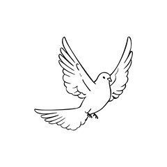 dove with peace symbol