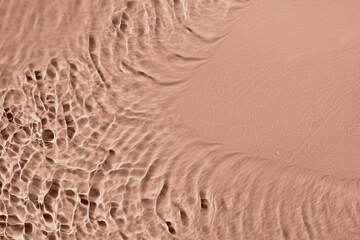 Cosmetic moisturizer micellar water in mocha mousse color