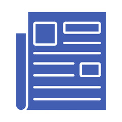 Fototapeta premium Newspaper Icon