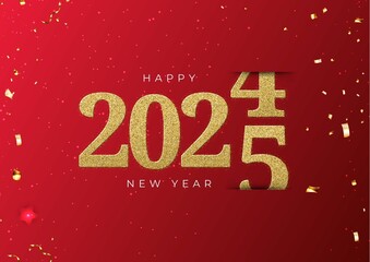 Red and Golden Happy New Year