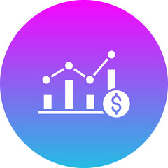 Fototapeta premium Profit Chart Icon
