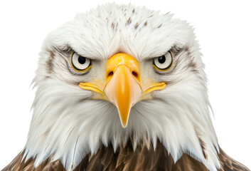 Obraz premium Close-up of a bald eagle with striking details, wildlife concept