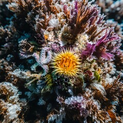 coral reef in aquarium