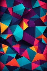 Fototapeta premium a close up of a colorful background with many different shapes