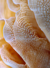 A close-up of seashells, showcasing their intricate patterns and textures.