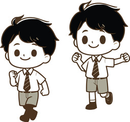 cute boy Vector , cute boy Silhouette, cute boy isolated, cute boy logo,cute boy Vector illustration, Vector Graphic, EPS 10 , clip art work,