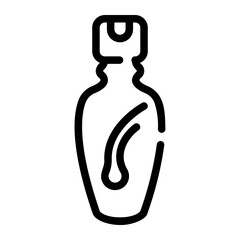 hair oil Line Icon