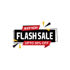 Modern Flash sale vector red color design